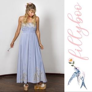 🌸Sale🌸 Fillyboo Maternity Blue Dress/Maxi Skirt